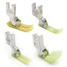 4pcs Plastic Presser Foot Set For Industrial Sewing Machine, Suitable For Thick Fabric, Wear-Resistant