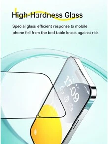 Baseus 1 件 0.3 毫米水晶高清/防偷窥钢化玻璃适用于 iPhone 15 14 13 12 Pro Max 屏幕保护膜带防尘清洁套装生日、家人、朋友礼物手机屏幕保护膜、手机配件 - 超清 - 查看 4