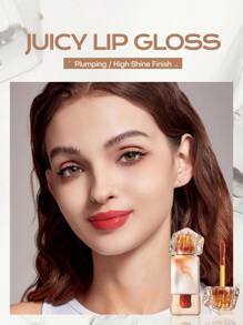 MISTINE 泰式拿鐵果汁唇彩，含玻尿酸、維生素E的保濕唇彩啫喱，高度顯色，霧面妝感，不黏膩，防水、不易暈染的輕盈質地，1盒2.6g - 冰爽半透明紅茶 - 查看 5