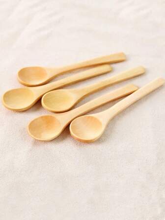 50/20/10/6 st. skedar med trähandtag, soppsked, kaffesked, honung- och syltsked, hem/kaffe/kreativa serveringsskedar, skolmaterial