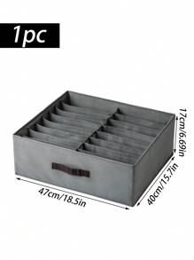 1 件深灰色布艺衣柜抽屉，衣服和裤子隔层收纳盒可用于存放和整理内衣、裤子、领带、衣柜抽屉式分层分类篮装饰品装饰节日装饰房间装饰家居装饰卧室装饰连衣裙裤子鞋子牛仔裤靴子裙子卧室，收纳盒，家居收纳，白色 T 恤女款，黑色裤子女款，女士冬装，连衣裙， - 深灰色 - 查看 3