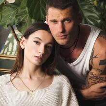 層疊式項鍊,男士用黑色十字鍊層疊費加羅鏈、盒鏈十字吊墜項鍊,適用於男女青少年16 18 20 22 24英寸項鍊 - 黑色 - 查看 6