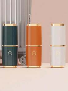 1個輕奢旅行洗漱杯牙刷收納盒家庭牙刷牙膏牙刷盒口腔漱口杯便攜 - 橘色 - 查看 6