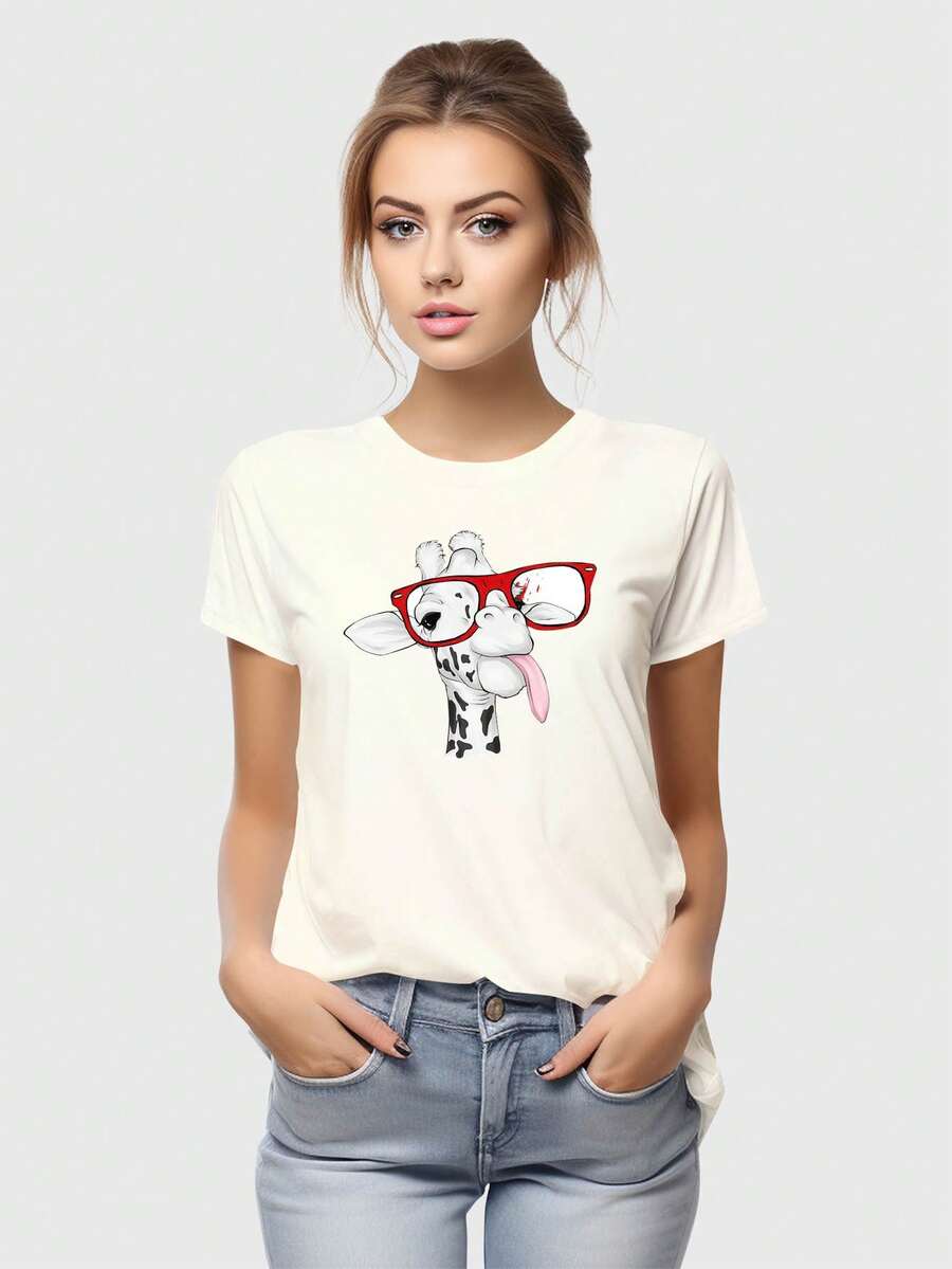 Women T-Shirts - 米色 - 查看 1
