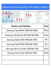 與三星Galaxy S6 Lite P610 P615 A7、A7 Lite、A8.0、A10.1、A10.5 Tab A8 X205 X200 PU平板電腦套相容的智慧型保護套 - 紫色 - 查看 2