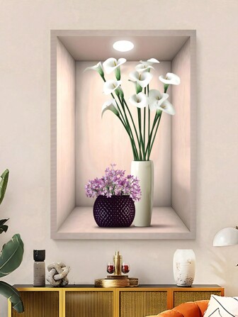 1入組帆布牆藝海報、綠色植物壁貼,可以為您的家居（起居室、臥室、浴室、辦公室、婚禮、生日派對等場所）提供裝飾