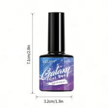 XEIJAYI 1支 8ml 9D反光猫咪磁性凝胶指甲油闪粉指甲油半永久可卸磁性UV凝胶美甲胶 - 粉色 - 查看 6