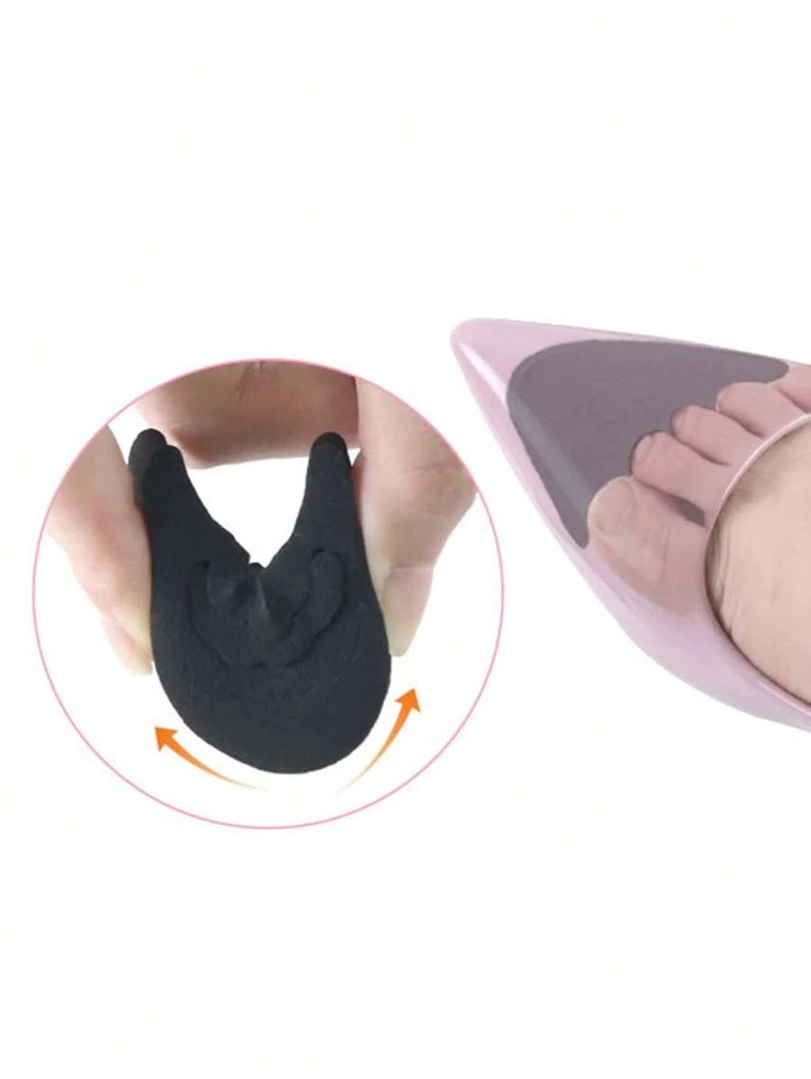 Sponge Toe Inserts For High Heels, Soft Insole Cushions For Shoes To Protect Toe - Black - View 1