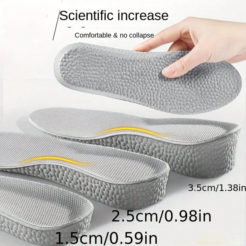 Boost Insole Height Increase Cushioning Shock Absorption Insole Sports Shoes Comfortable Unisex