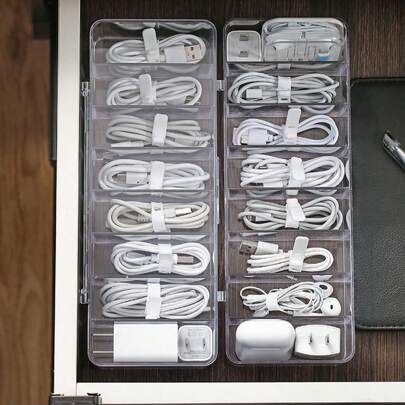 10入組電纜整理器/電纜束/數據線固定帶