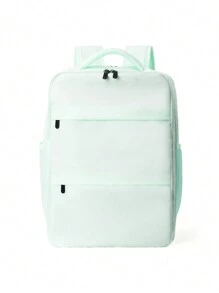 释放扣装饰功能背包笔记本电脑背包商务旅行防盗超薄笔记本电脑背包防水大学学校电脑包适合15.6英寸笔记本电脑笔记本电脑包礼品旅行包大容量多功能便携式感恩节钱包节日背包徒步旅行礼物学生多功能户外休闲男士礼物Goyard度假趣味礼物男士圣诞礼物 - 薄荷綠 - 查看 5