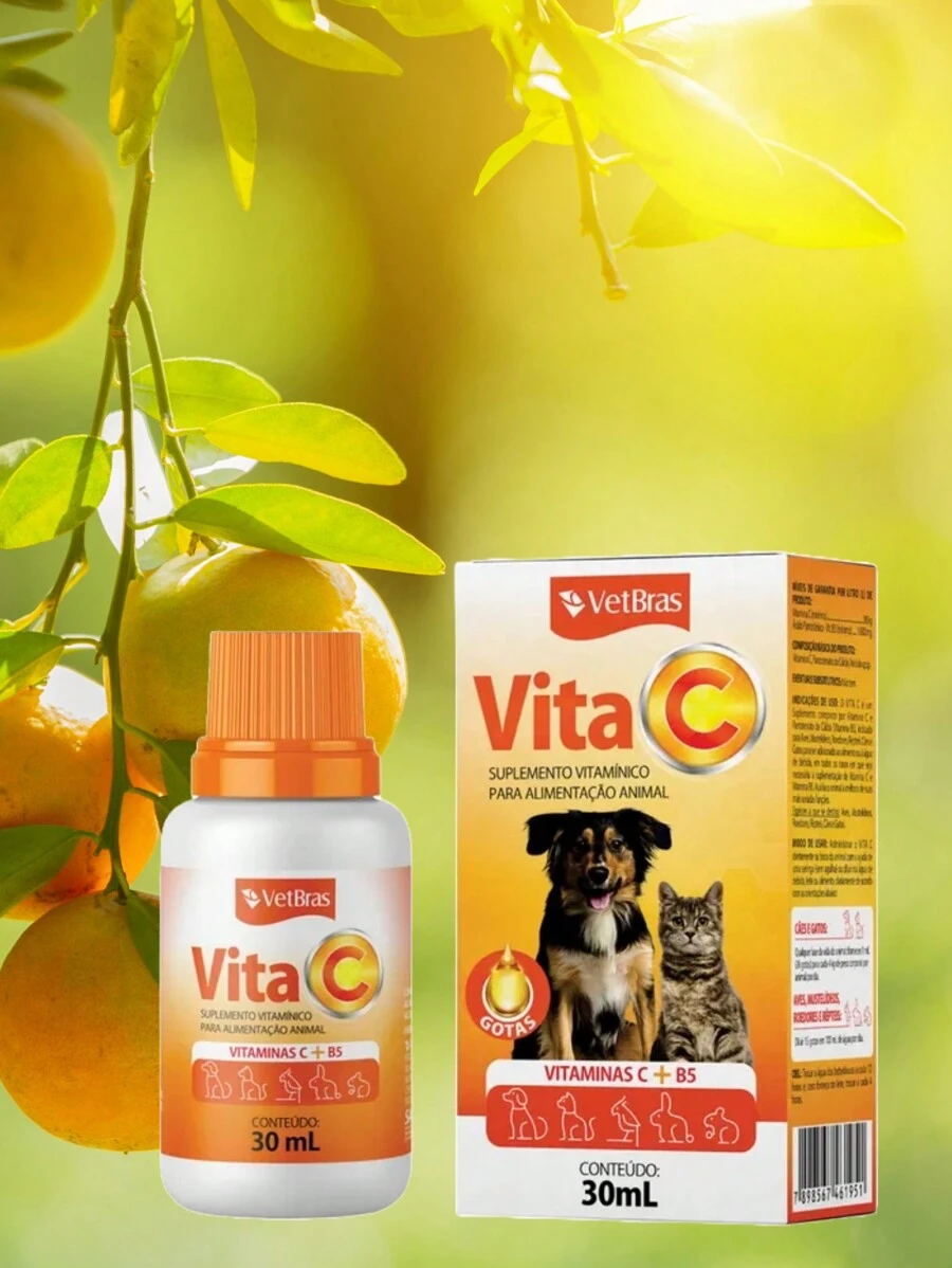 VITA C SUPPLEMENT FOR PETS DOGS CAT - Màu Cam cháy - Xem 1