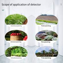 1 Peça Medidor De Umidade Do Solo 3 Em 1, Testador De Luz E Ph Para Cuidados Com Plantas Internas/externas