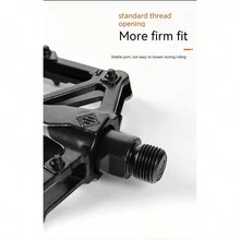 1入組自行車踏板,鋁合金製造,防滑,擴大並加寬,自行車零件 - 紅色 - 查看 5