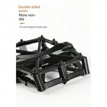 1入組自行車踏板,鋁合金製造,防滑,擴大並加寬,自行車零件 - 紅色 - 查看 4