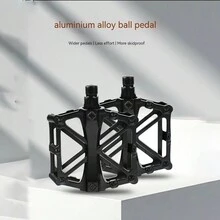 1入組自行車踏板,鋁合金製造,防滑,擴大並加寬,自行車零件 - 紅色 - 查看 2