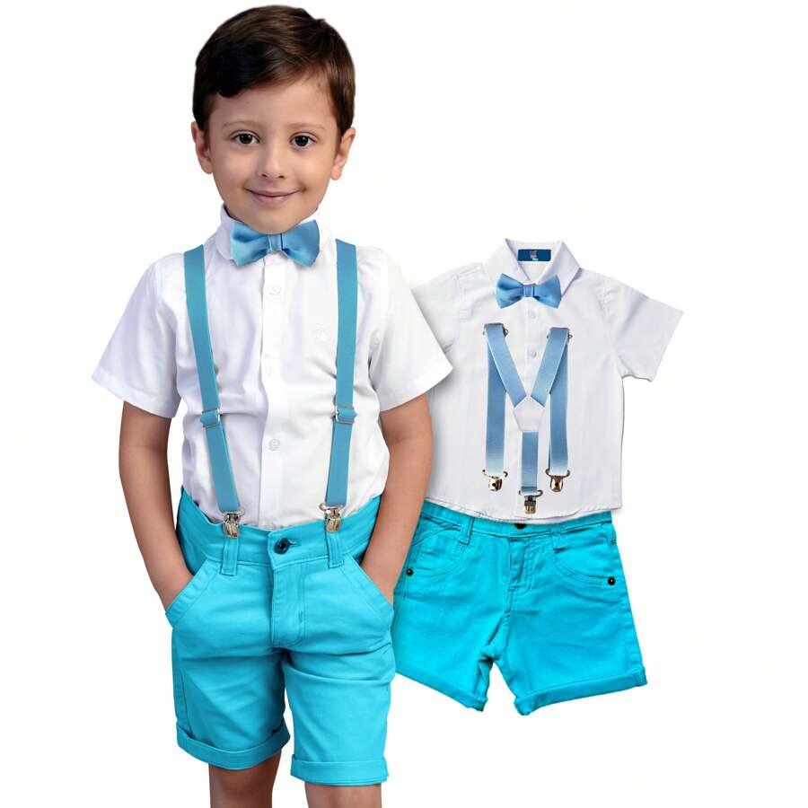 Miguelito Moda Infantil Young Boys Sets - 淺藍色 - 查看 1