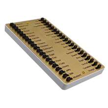 Tablero De Notas De Compras Duradero Reutilizable Con Lista De Comestibles De Metal - Modelo básico dorado - Ver 3