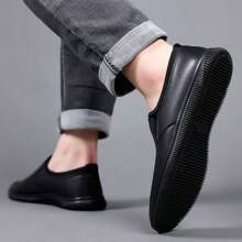 Nam Giày lười Cổ thấp Giải trí Giày dép - màu đen - Xem 6