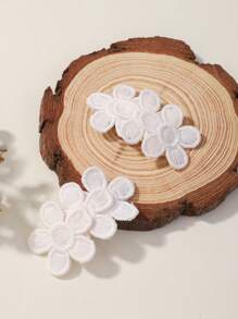 2 piezas de pasadores de pelo con diseño de flor de unicolor para el flequillo de los niños, regalo de San Valentín