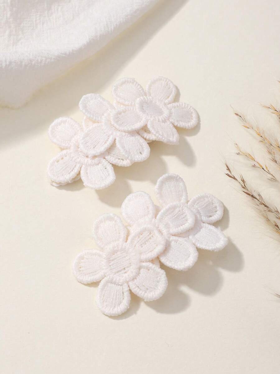 2 piezas de pasadores de pelo con diseño de flor de unicolor para el flequillo de los niños, regalo de San Valentín