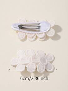 2 piezas de pasadores de pelo con diseño de flor de unicolor para el flequillo de los niños, regalo de San Valentín