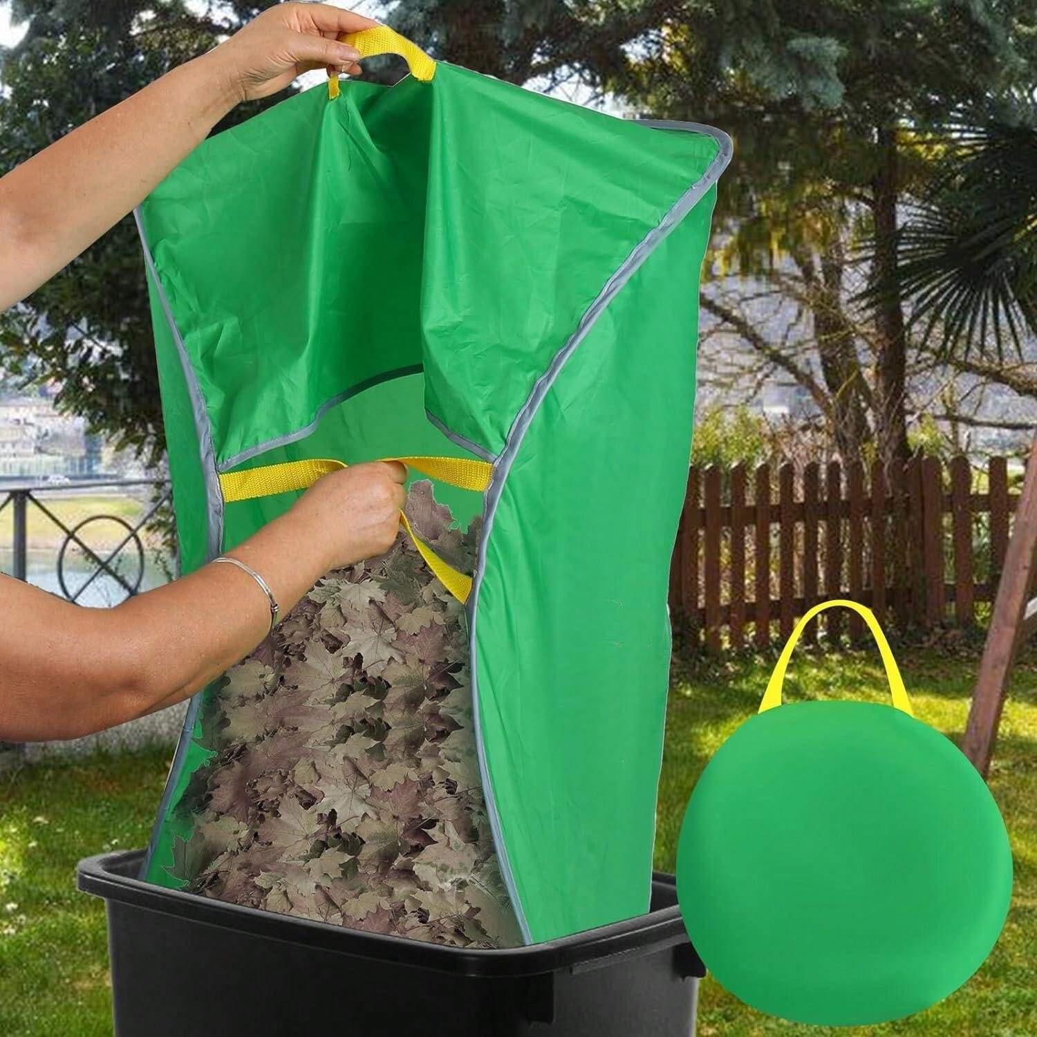 1pc Portable Pop Up Leaf Bags, Foldable Leaf Pick Up Tools, Reusable