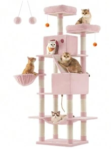 Feandrea Cat Trees & Condos - 粉色 - 查看 2