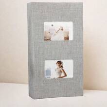 6 Inch 300 Sheets Large Capacity Family Photo Album Baby Album With Insert Pages For Storing Baby Photos - Redwood - View 6