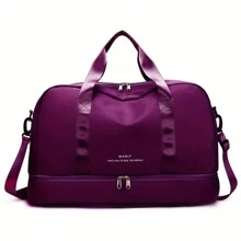 行李假日过夜旅行行李袋大容量健身房运动瑜伽包，医院周末随身手提包，干湿分离，休闲便携式单肩包，带鞋隔层，适用于商务、度假、户外、滑雪、运动健身、学校用产包、学校配件、学校用品