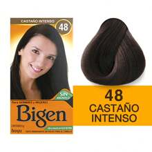 TINTE EN POLVO PARA CABELLO BIGEN #48  TONO CASTAÑO INTENSO 6GR - Marrón - Ver 1