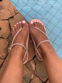 Women Flats - Màu hồng gỉ - Xem 2