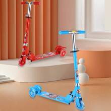 Patin scooter 3 llantas Plegable Ajustable - Rojo - Ver 3