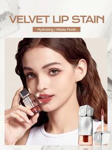 MISTINE Thai Velvet Lip Gloss, Hydrating Lip Cream Infused With Hyaluronic Acid, Vitamin E, High Pigment With Silky Smooth Velvet Finish, Non-Sticky, Smudge Proof, Transfer Proof, Lightweight Feel. 1 Pack 2.8g - PINK CRUSH - View 3