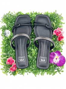 Women Flat Sandals - 銀色 - 查看 2