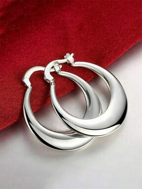 1 Pair Girls Charm Hoop Earrings For Daily Decoration For Party Jewelry Birthday Gift