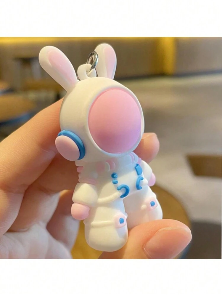 Portachiavi coniglio cartone animato simpatico astronauta coniglio bambola portachiavi borsa ciondolo coppia portachiavi auto borsa creativa accessori di fascino  34