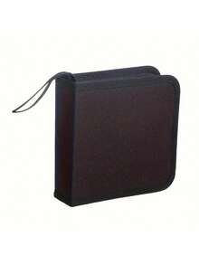 40pcs CD/DVD Case Holder: Portable Wallet Disc Storage Binder For Car, Home & Travel - Keep Your Discs Organized! - Black - View 5