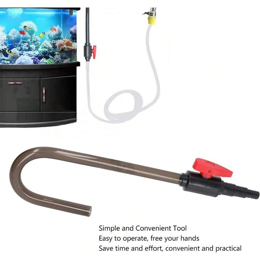 Aquarium Water Filler Tube, Aquarium Fish Tank Hook Water Changer With ...