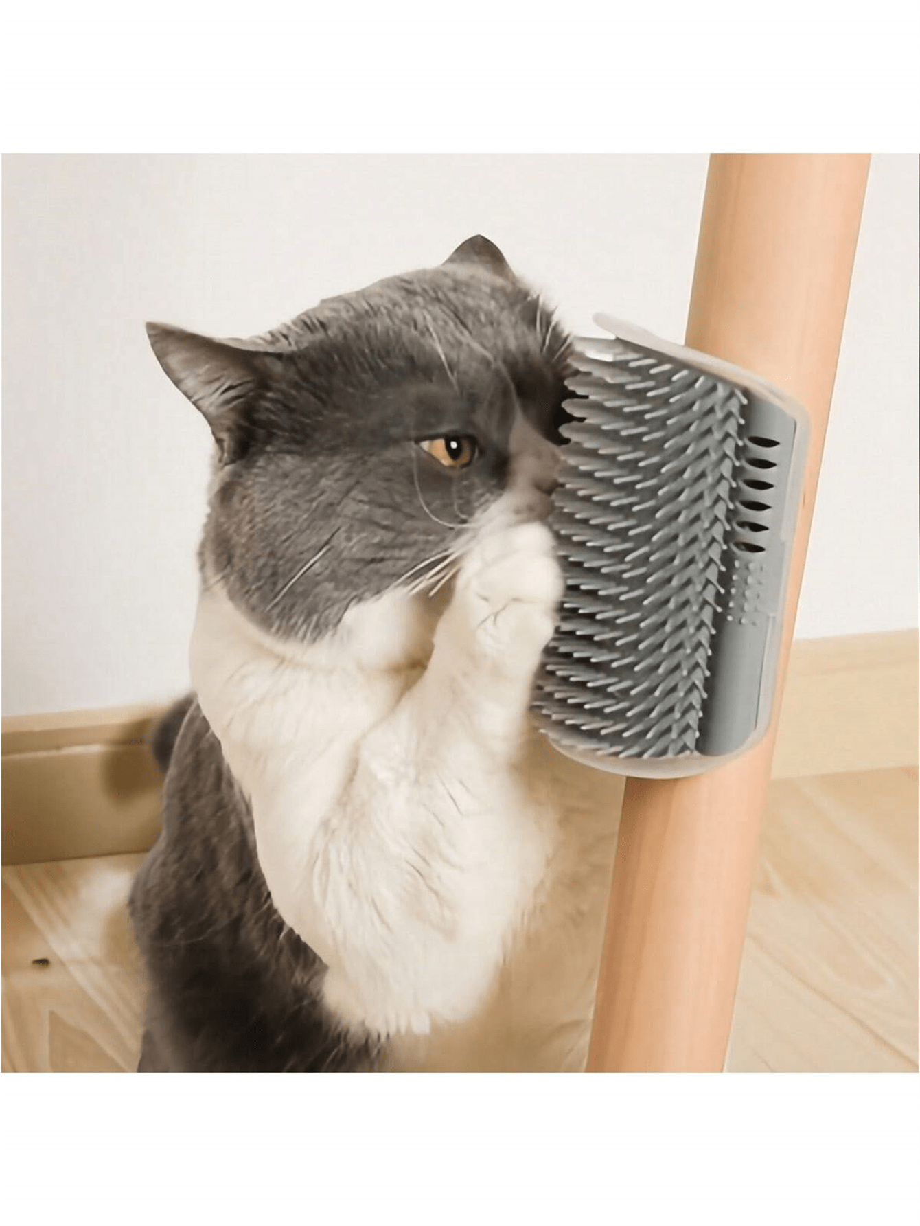 1pc Cat Self Groomer, Groomer Brush, Cat Wall Scratcher For Indoor Cats