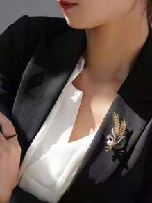 1 Miếng Hàng mới đến Vàng Tai lúa mì Trâm cài , Đồ trang trí Ngọc Trai giả , Của phụ nữ Cao-kết thúc Toàn trận Bộ đồ Phụ kiện Kim băng , Thanh lịch Pha lê Chống rơi Kim băng , Tối giản Bộ đồ Hoa Phụ kiện , Mùa Thu /đông - Nhiều màu - Xem 3