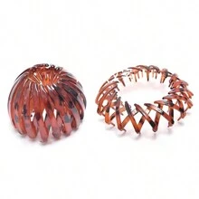 1个鸟巢发带，慵懒发夹板发带，高马尾固定夹，时尚发带，情人节情侣礼物，发饰工具，发髻发夹，发髻器，发髻发片，发型针，头部饰品 - 彩色 - 查看 9