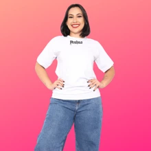 Christian Women's Blouse Yeshua Streetwear Oversized Evangelical Fashion - 玫紅色 - 查看 1