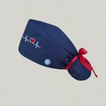 Gorros Para Mujeres Enfermeras Con Botones Ajustables, Titulares De Cola De Caballo Tipo Turbante Bouffant Para Enfermera Con Patrones - Multicolor - Ver 10