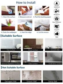 1 Piece Retro & Thickened & Matte Surface Effect Beige Wood Grain Texture Anti-Slip Waterproof Abrasion Resistant Floor Tile Sticker For Home Decoration, Stickers, Wall Decal, Vinly Decal For Home Decorations, Spring Decoration Items Refesh Your Home, Rama Decoration Stickers Gifts Birthday Graduation