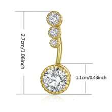 Y2K Style Belly Button Ring Simple Style Body Piercing For Women - Multicolor - View 7