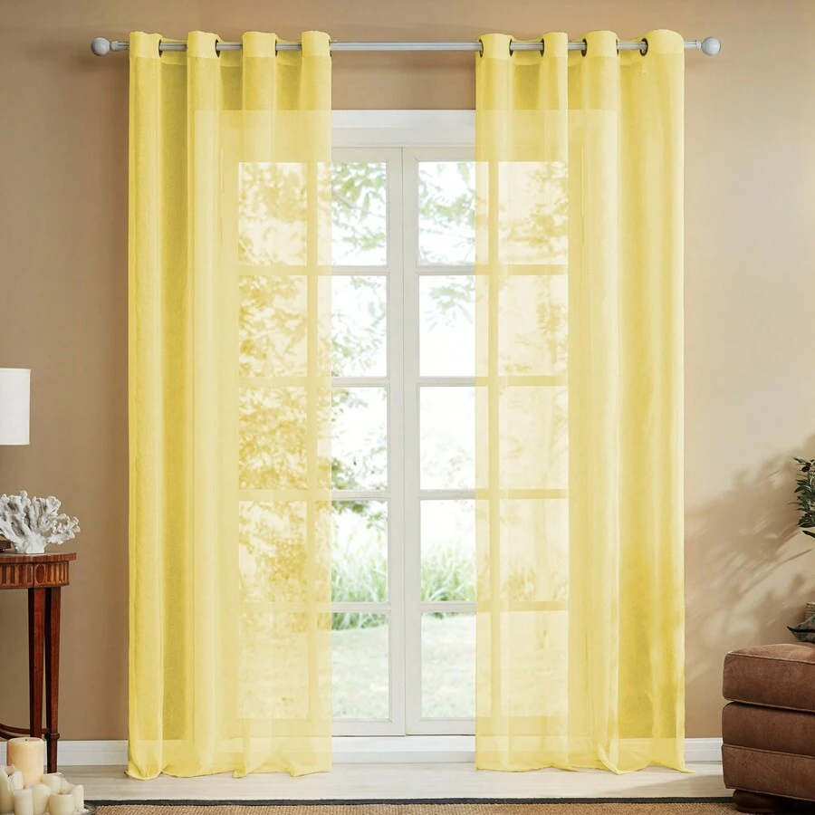 1 Pieza Cortinas Minimalistas Estilo Moderno Nórdico Color Sólido - Adecuado Para Dormitorio, Sala De Estar, Habitaciones De Hotel, Etc.