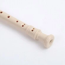 Swan Student Plastic Recorder Eight-Hole German High-Pitched White Flute Beginner Flute - White - View 3