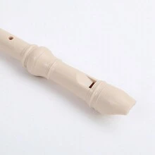 Swan Student Plastic Recorder Eight-Hole German High-Pitched White Flute Beginner Flute - White - View 2