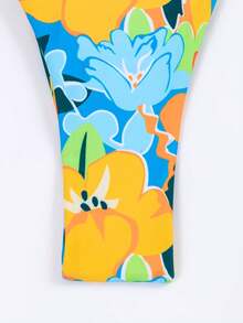 Ladies' Fashionable Sexy Flower Print Bikini Set Summer - Multicolor - View 4